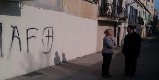 Un lieu de culte musulman profanée en décembre 2014 en Corse.