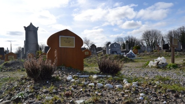 Cimetière Calais, février 2024. Crédit : Maël Galisson