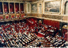 Députés et sénateurs réunis en Congrès à Versailles