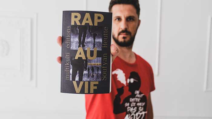 Soufyan Heutte, auteur du livre "Rap au vif". © Florian Dacheux