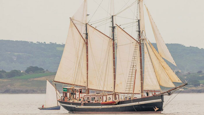 Image of a training ship at the